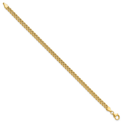 14k Polished 4.3mm Fancy Braided Link 7.5 inch Bracelet