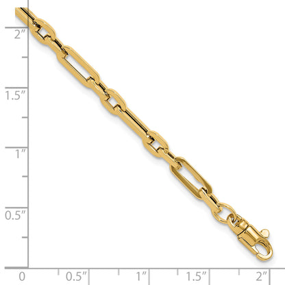 14K Polished 5mm Fancy Link 7.5 inch Bracelet