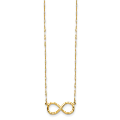 14K Polished Infinity Symbol 16.5 inch Necklace