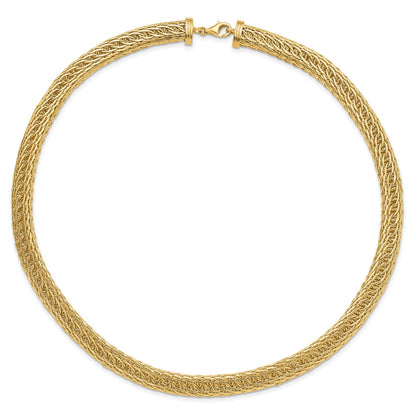 14k Polished 8.00mm Fancy Multi-Link 18 inch Necklace