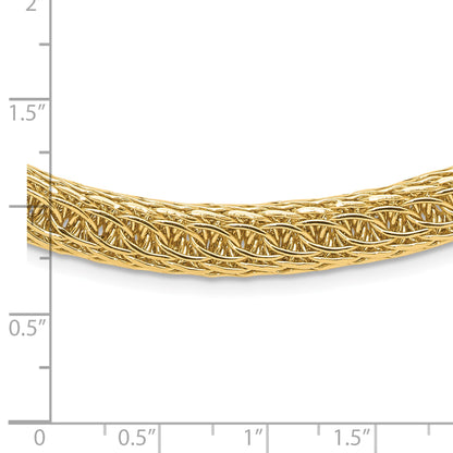 14k Polished 8.00mm Fancy Multi-Link 18 inch Necklace