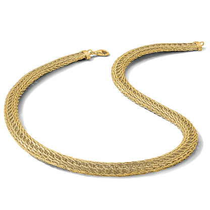 14k Polished 8.00mm Fancy Multi-Link 18 inch Necklace