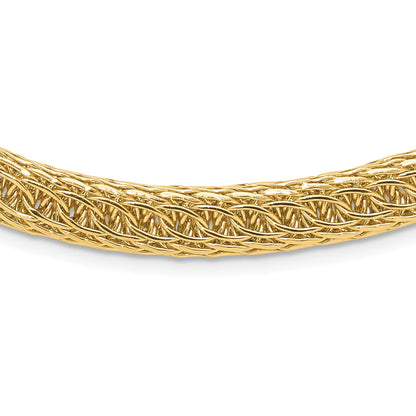 14k Polished 8.00mm Fancy Multi-Link 18 inch Necklace