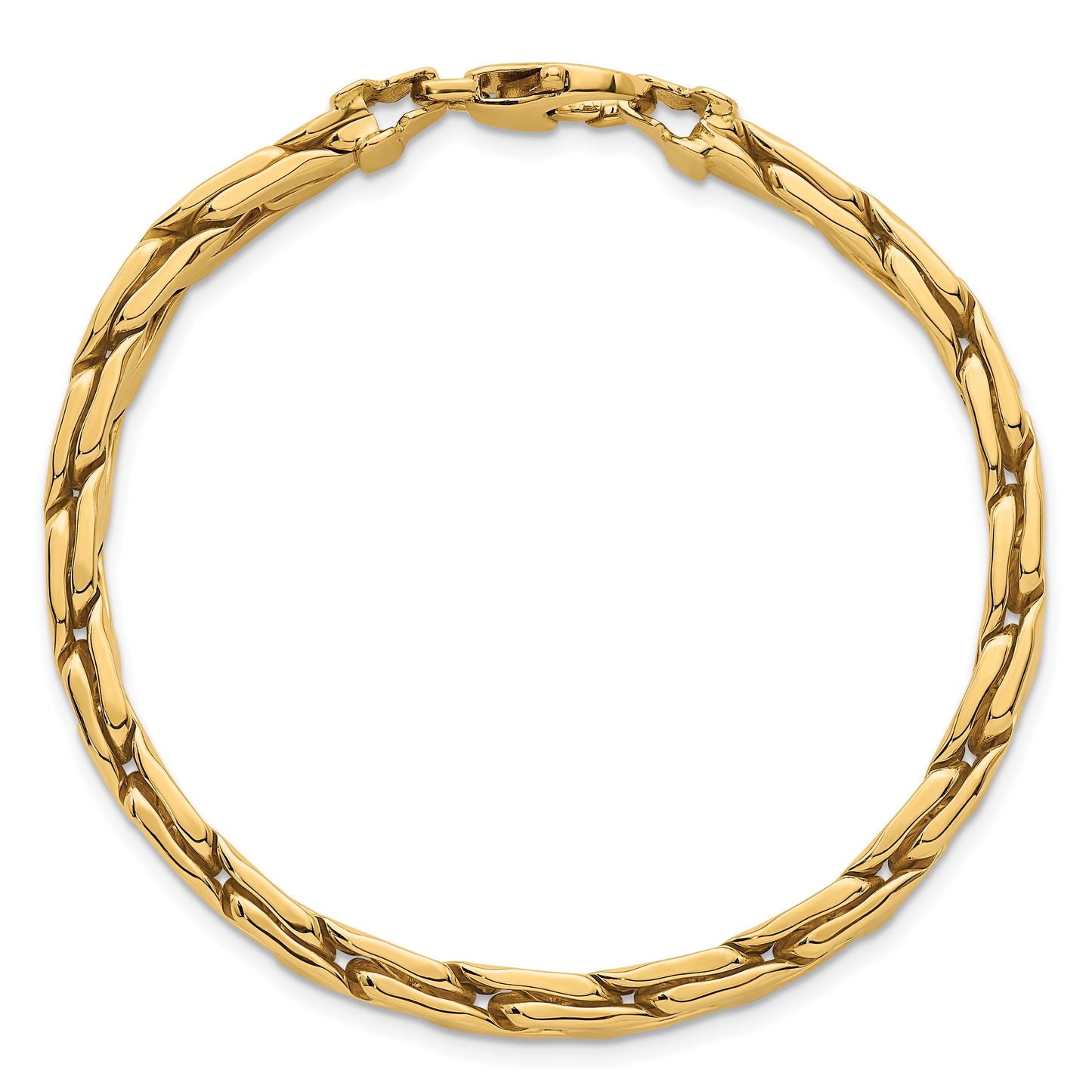 14k Polished 6.3mm Lightweight Fancy Link 7.5 inch Bracelet