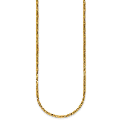 14k Polished 2.9mm Fancy Link 18 inch Necklace