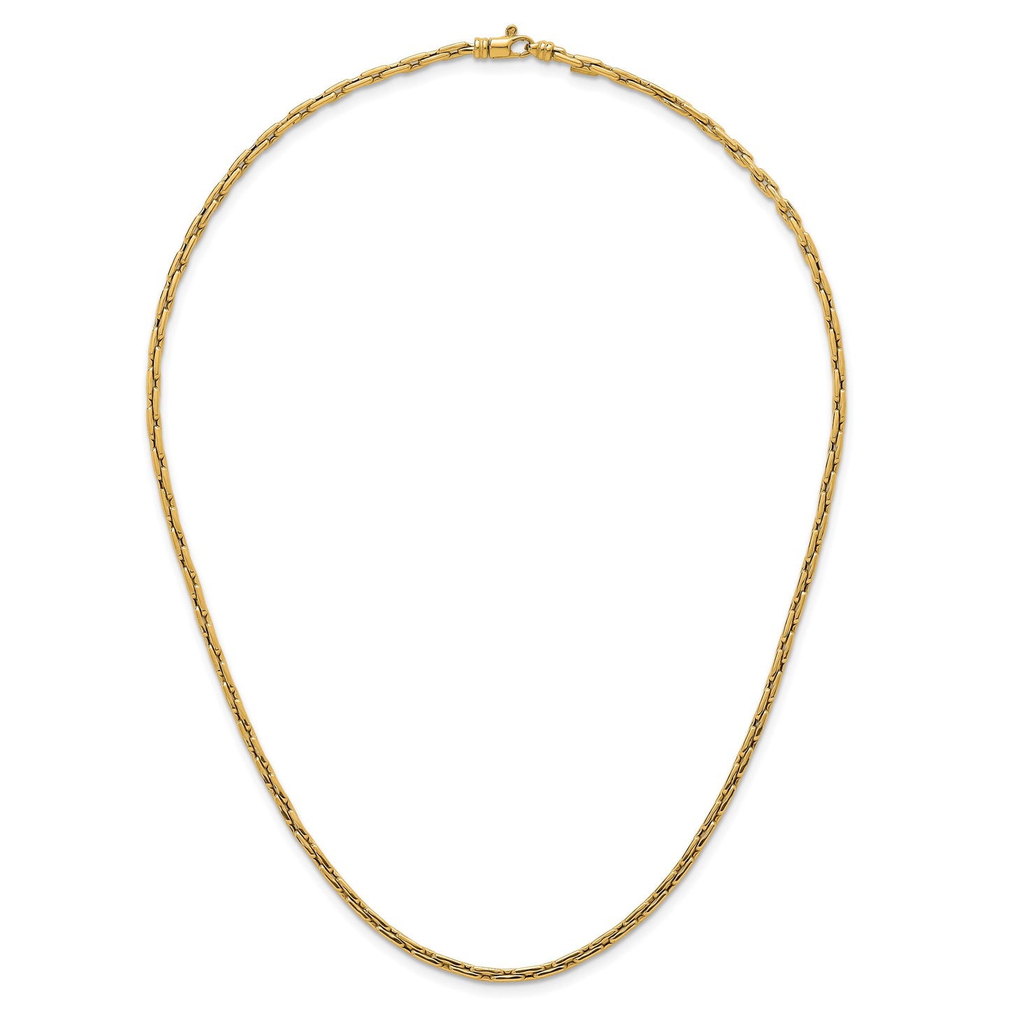 14k Polished 2.9mm Fancy Link 18 inch Necklace