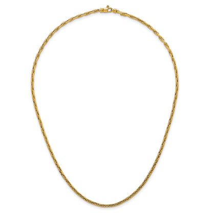14k Polished 2.9mm Fancy Link 18 inch Necklace