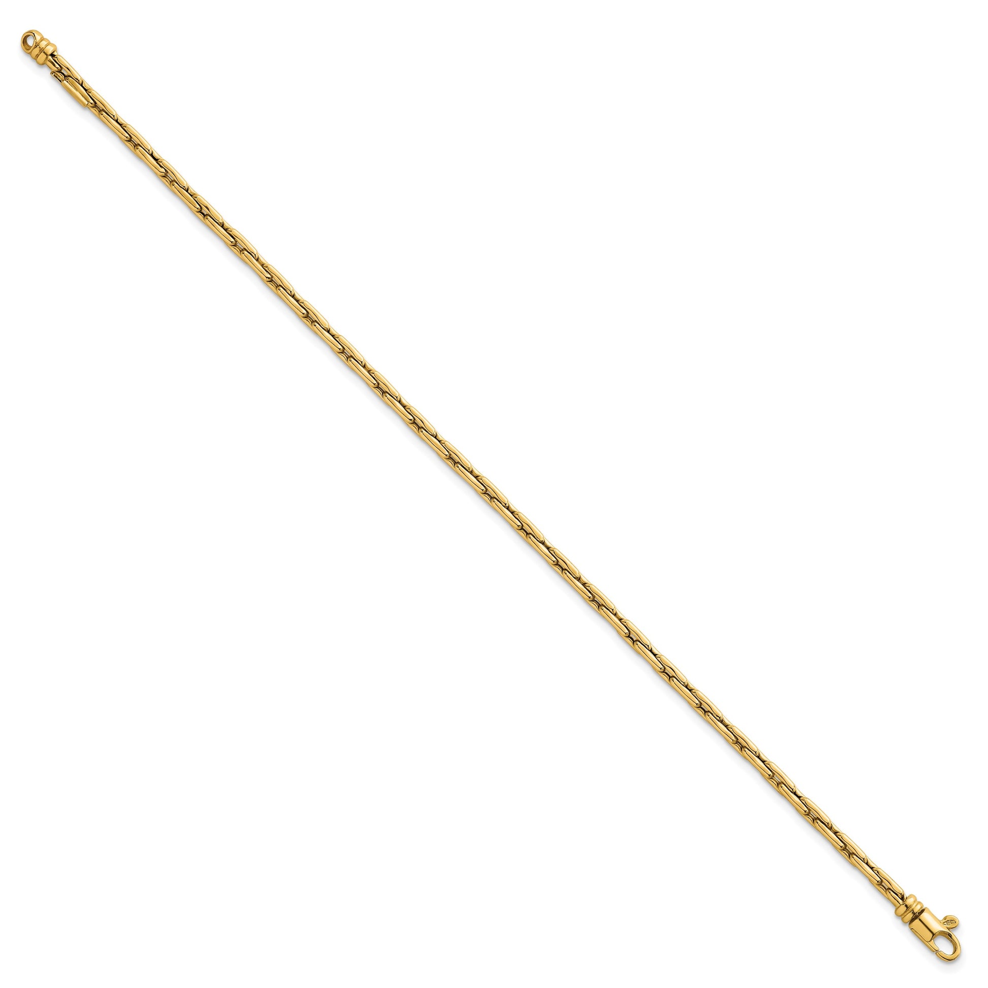 14k Polished 2.9mm Fancy Link 7.5 inch Bracelet