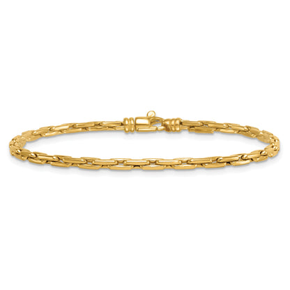 14k Polished 2.9mm Fancy Link 7.5 inch Bracelet