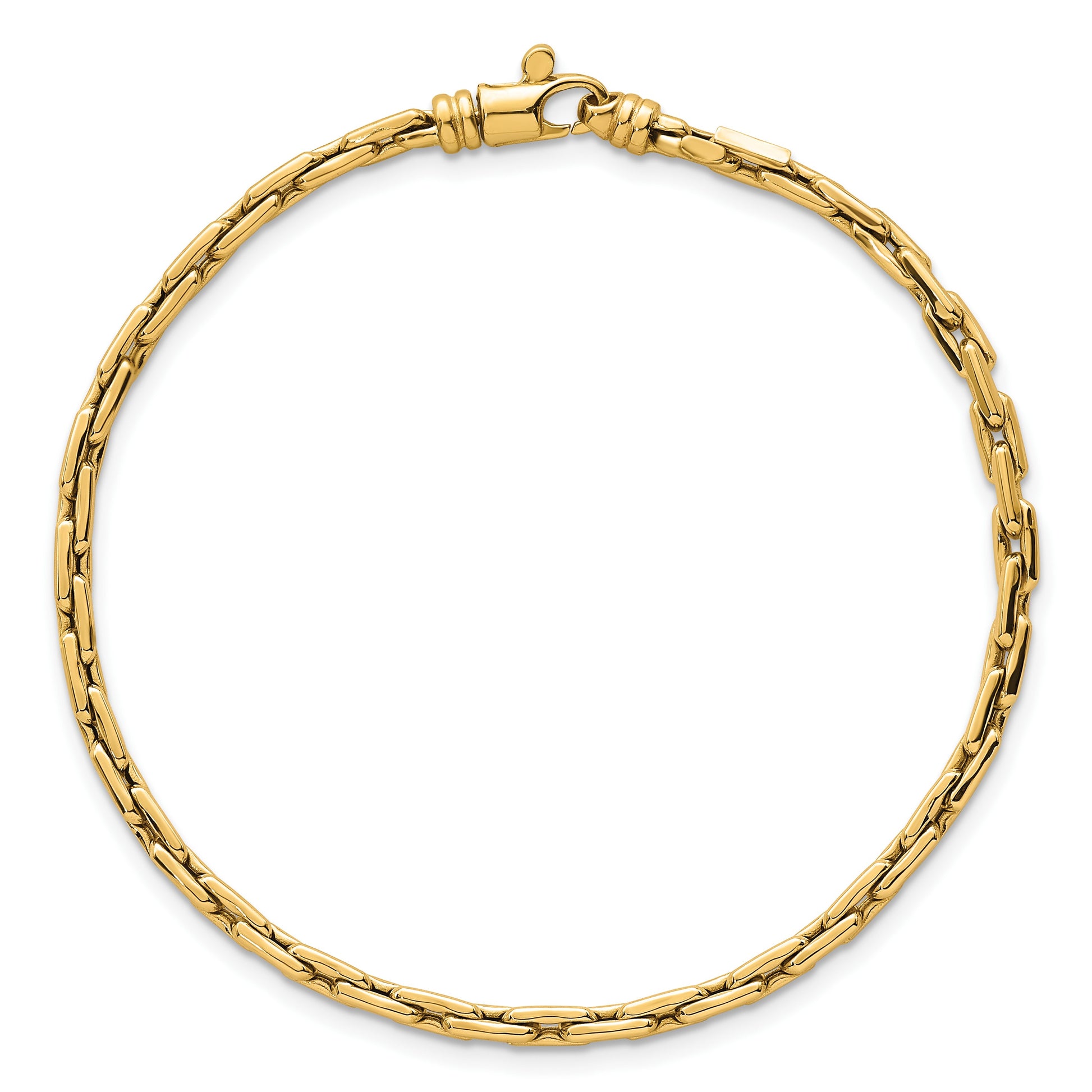 14k Polished 2.9mm Fancy Link 7.5 inch Bracelet