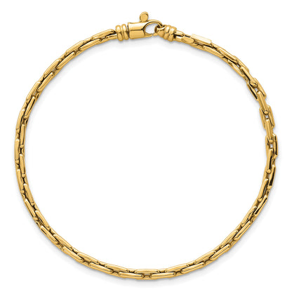 14k Polished 2.9mm Fancy Link 7.5 inch Bracelet