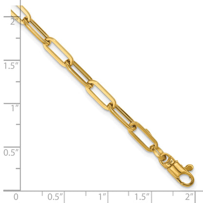 14k Polished 4mm Paperclip Link 18 inch Necklace