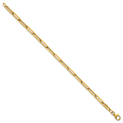 14k Polished 4.3mm Paperclip Link 7.5 inch Bracelet