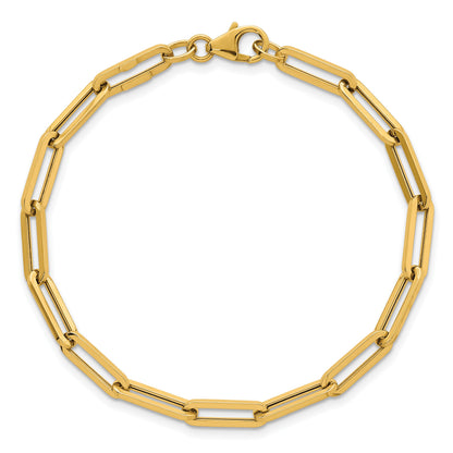 14k Polished 4.3mm Paperclip Link 7.5 inch Bracelet