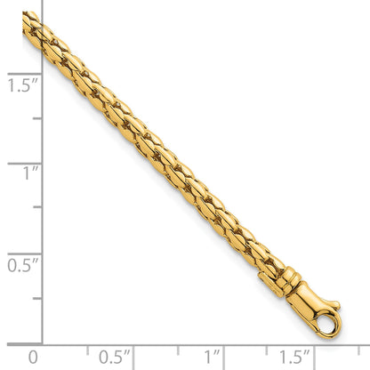 14k Polished 3.5mm Fancy Link 7.25 inch Bracelet