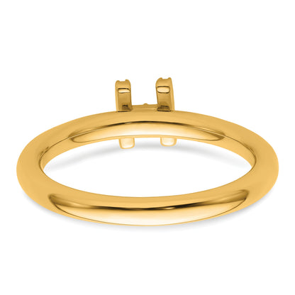14K Stackable Diamond Initial H Size 7 Ring