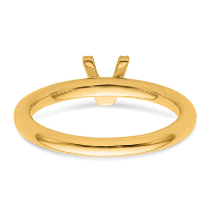 14K Stackable Diamond Initial V Size 7 Ring
