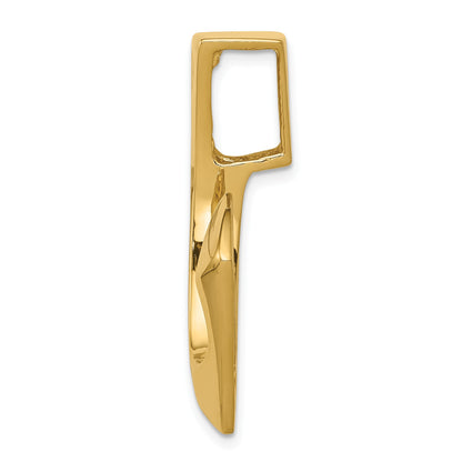 14k Polished Slide Fits up to 8mm Regular/Fancy/Reversible Omega