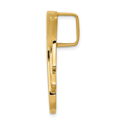 14k Polished Slide Fits up to 6mm Regular/8mm Fancy or Reversible Omega