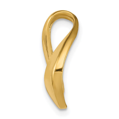 14K Polished Slide Fits up to 6mm Regular/8mm Fancy or Reversible Omega