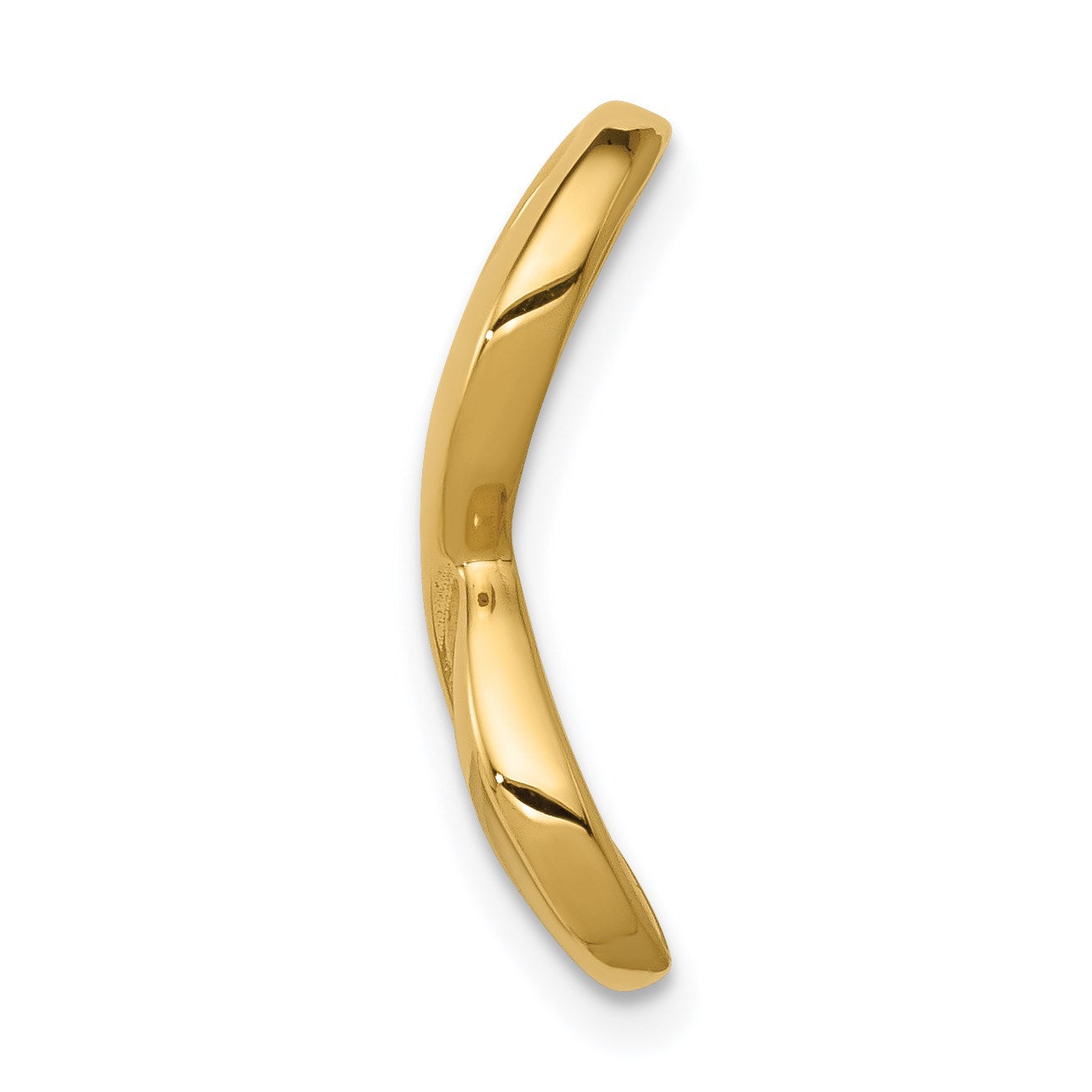 14k Polished Infinity Slide Fits up to 2mm Regular/3mm Fancy or Reversible Omega