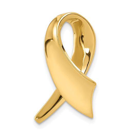 14k Polished Slide Fits up to 6mm Regular/10mm Fancy or Reversible Omega
