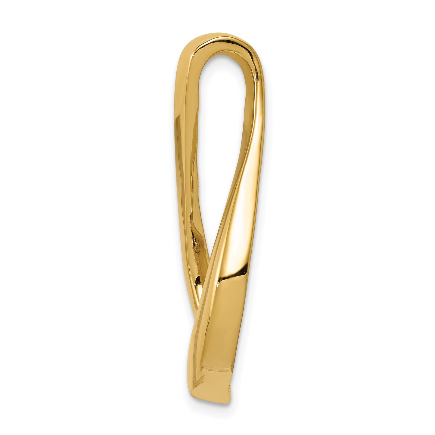 14k Polished Slide Fits up to 8mm Regular/10mm Fancy or Reversible Omega