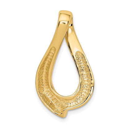 14k Polished Slide Fits up to 8mm Regular/10mm Fancy or Reversible Omega