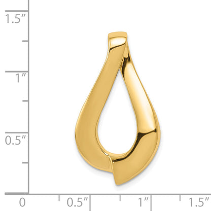 14k Polished Slide Fits up to 8mm Regular/10mm Fancy or Reversible Omega