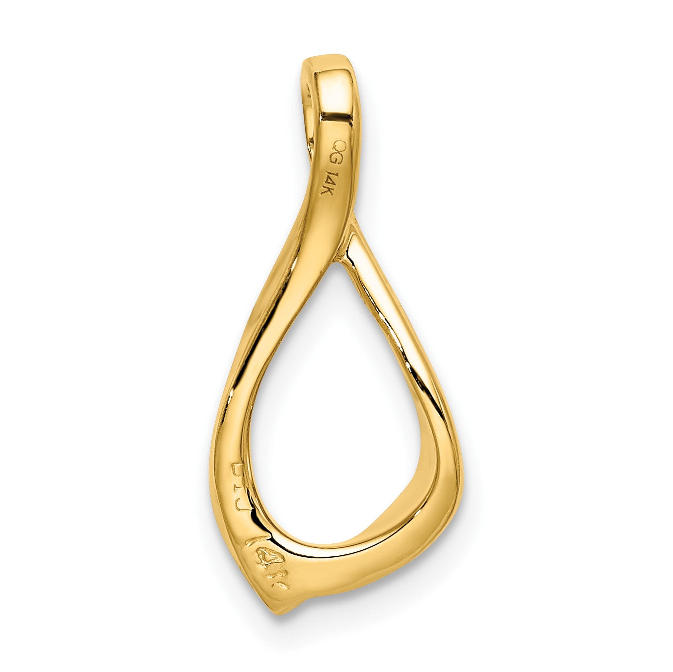 14k Polished Chain Slide