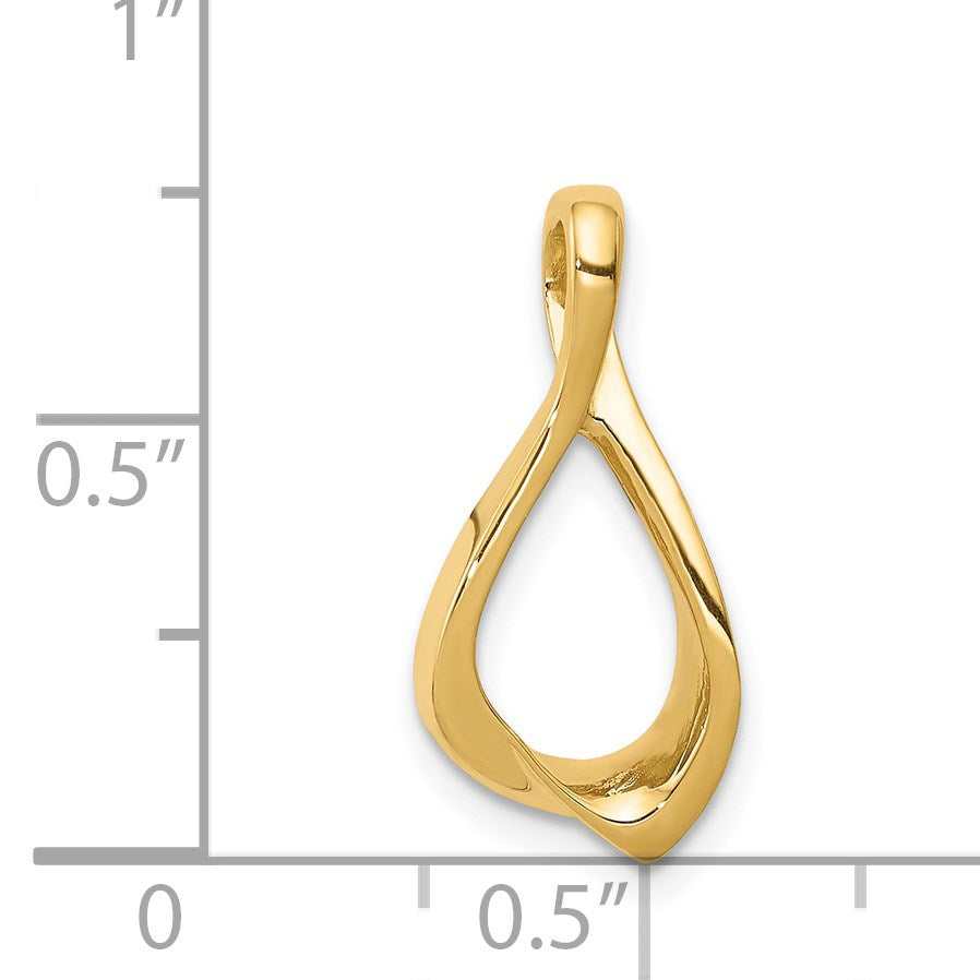 14k Polished Chain Slide