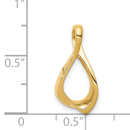 14k Polished Chain Slide