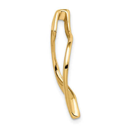 14k Polished Slide Fits up to 8mm Regular/10mm Fancy or Reversible Omega