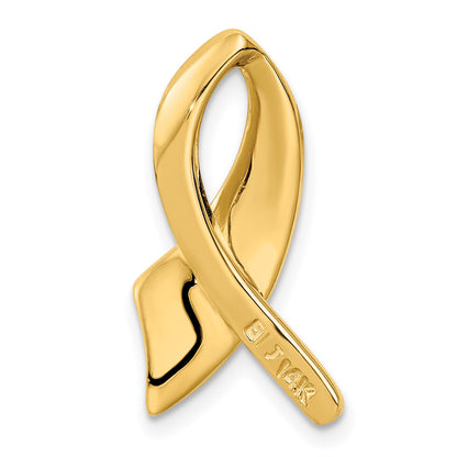 14k Polished Slide Fits up to 2mm Regular/6mm Fancy or Reversible Omega