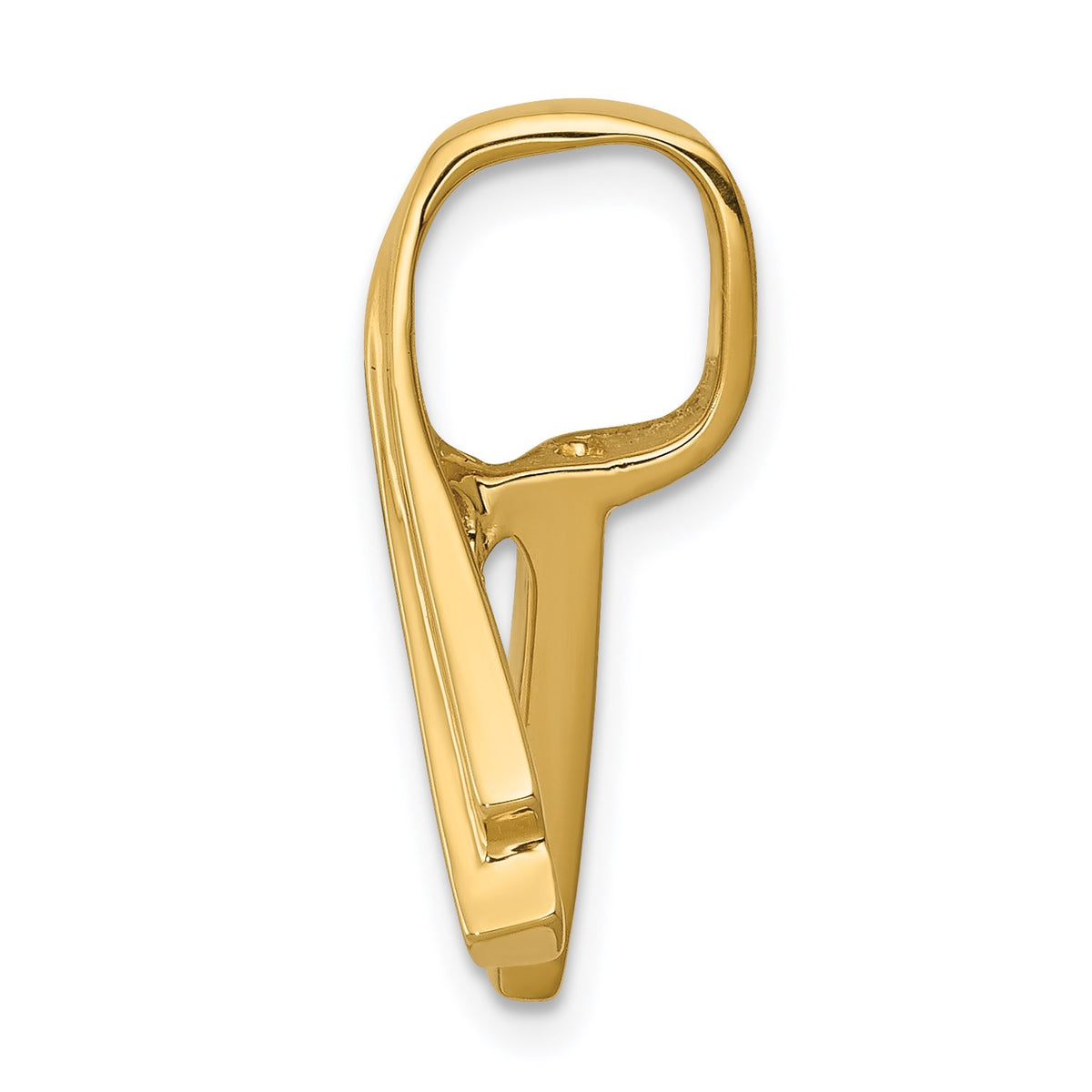 14k Polished Slide Fits up to 6mm Regular/Fancy/Reversible Omega