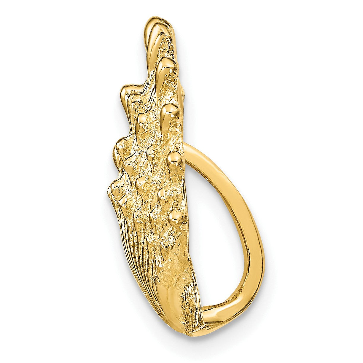 14k Lion's Paw Shell Omega Slide