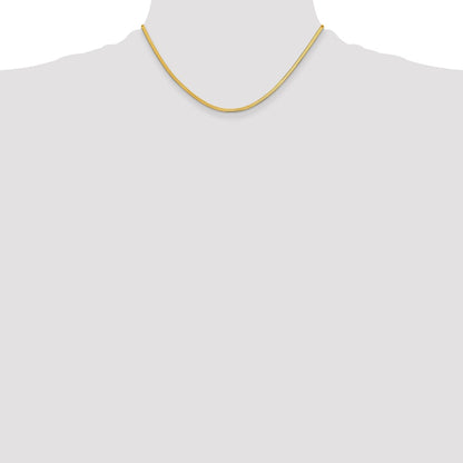 14k 2.5mm Silky Herringbone Chain