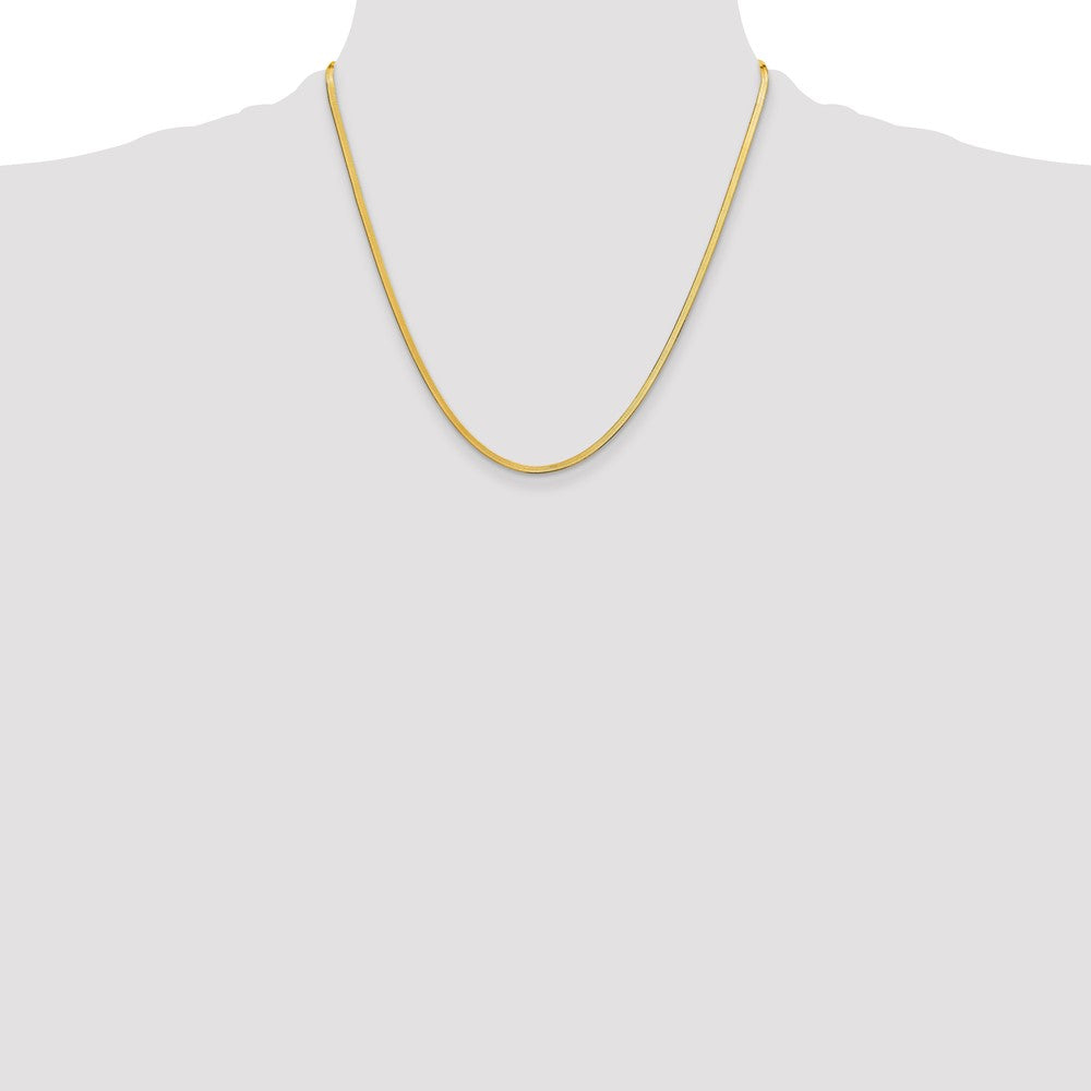 14k 2.5mm Silky Herringbone Chain