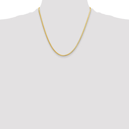 14k 2.5mm Silky Herringbone Chain