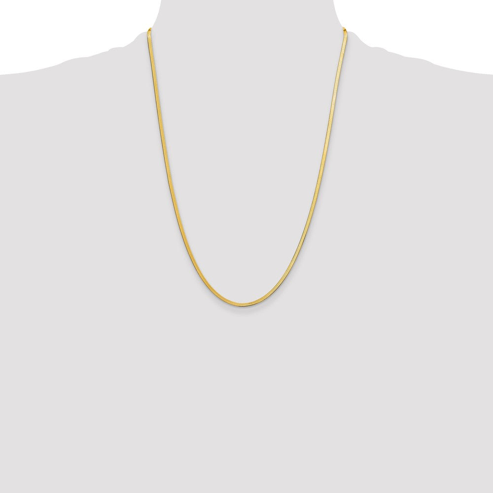 14k 2.5mm Silky Herringbone Chain