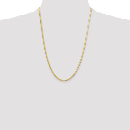 14k 2.5mm Silky Herringbone Chain