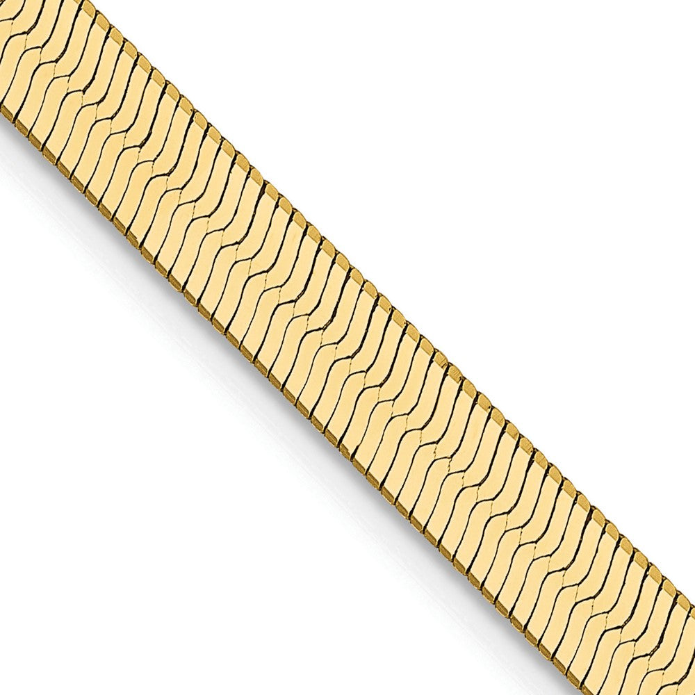 14K 18 inch 4mm Silky Herringbone with Lobster Clasp Chain