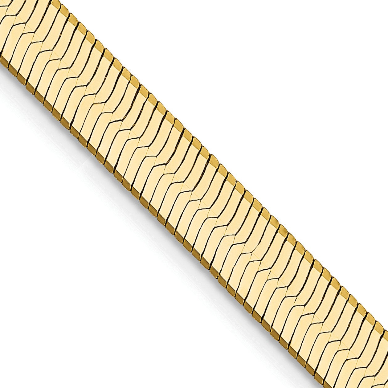 14K 20 inch 5mm Silky Herringbone with Lobster Clasp Chain