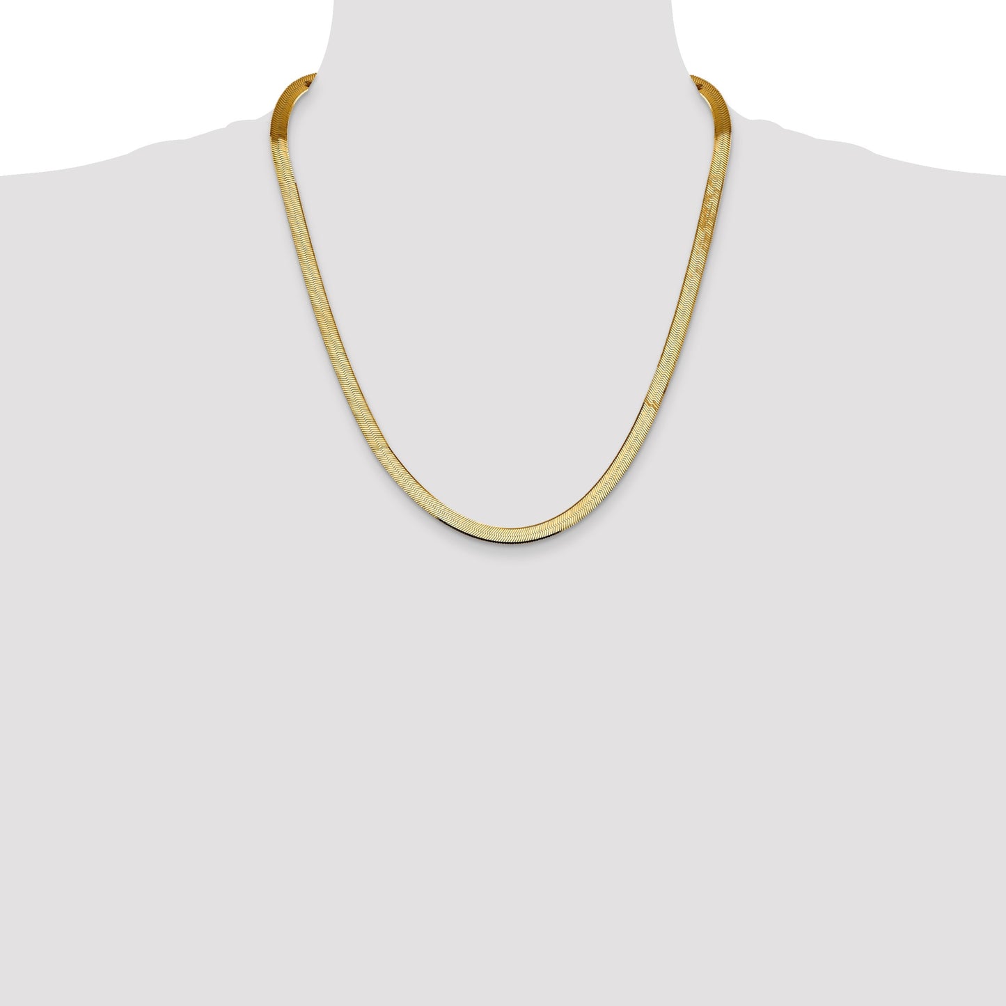 14k 5.5mm Silky Herringbone Chain