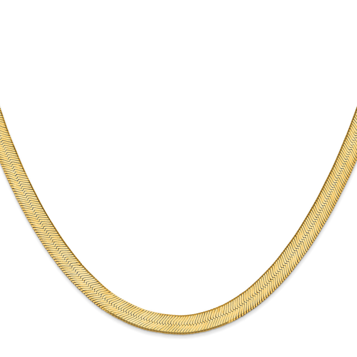 14k 6.5mm Silky Herringbone Chain