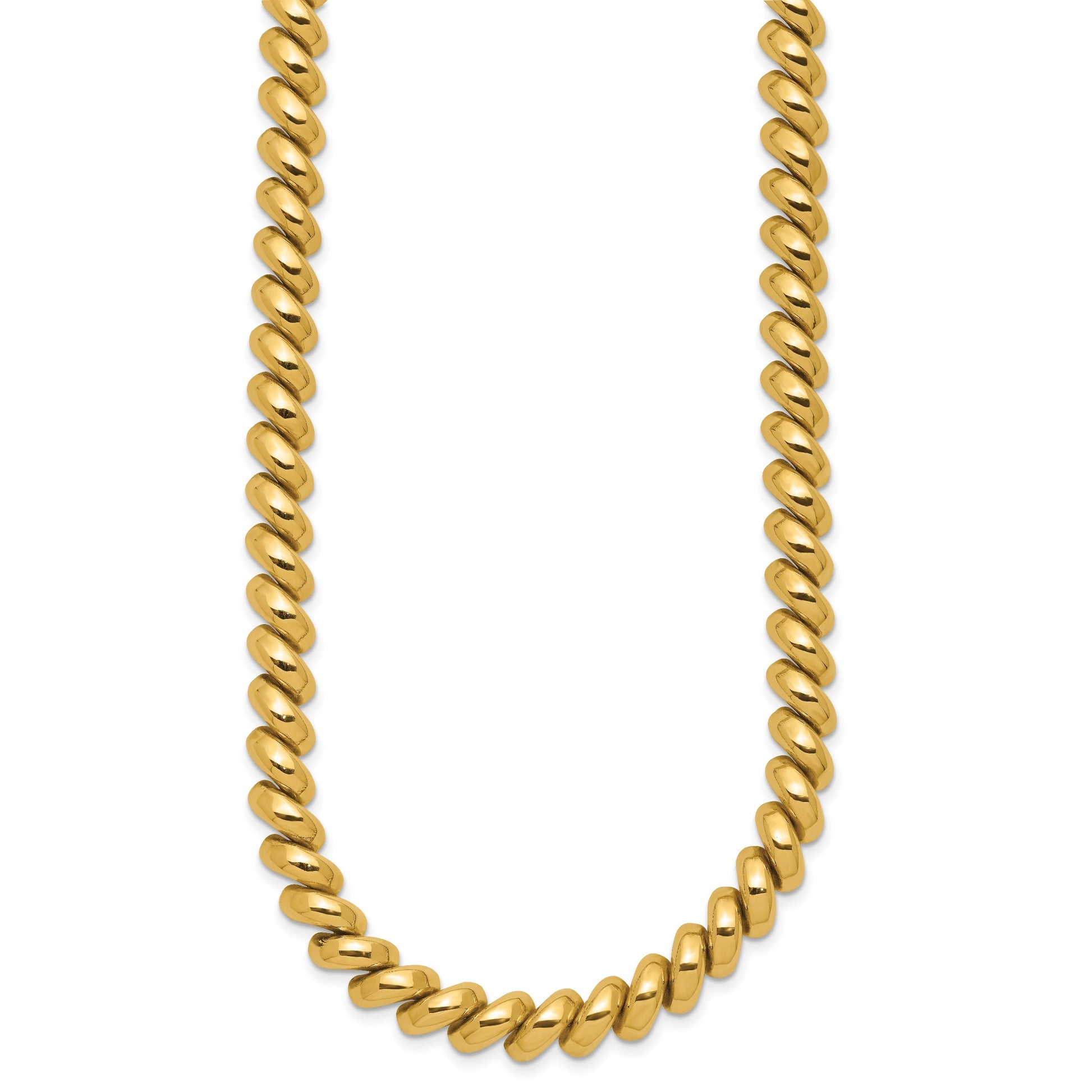 14k Polished 8mm 17 inch San Marco Necklace