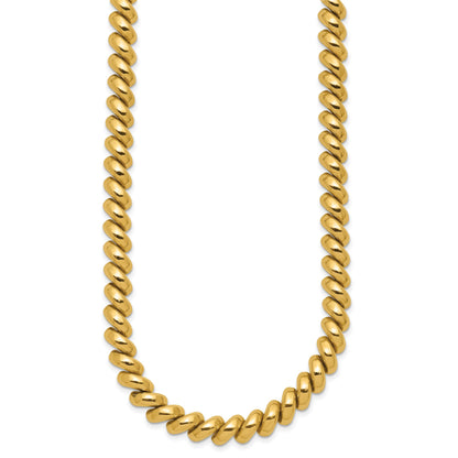 14k Polished 8mm 17 inch San Marco Necklace