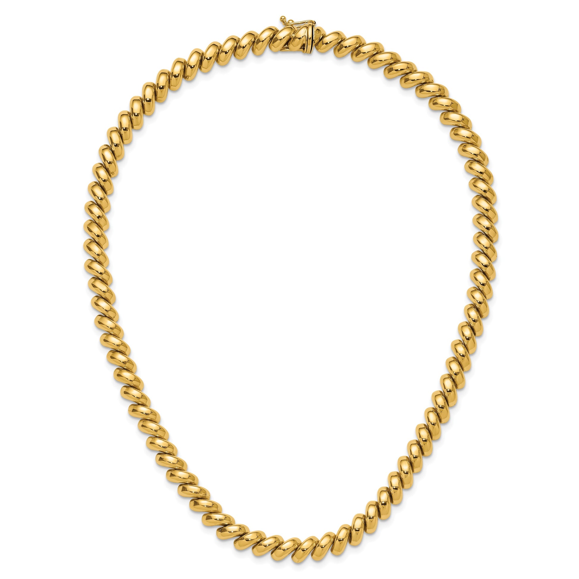 14k Polished 8mm 17 inch San Marco Necklace