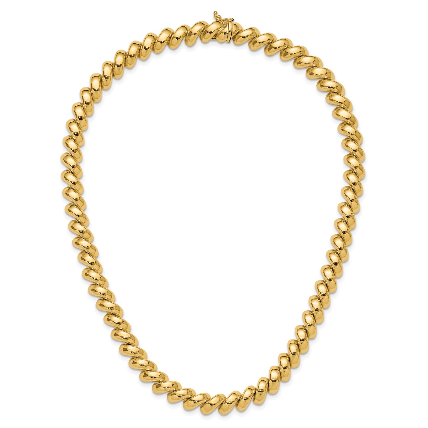 14k Polished 10mm 17 inch San Marco Necklace