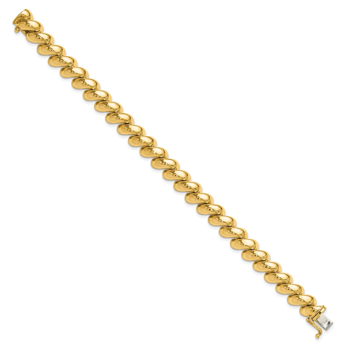 14k Polished 10mm 7 inch San Marco Bracelet